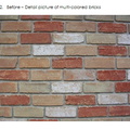 02 2. Before-Detail picture of multi-colored bricks